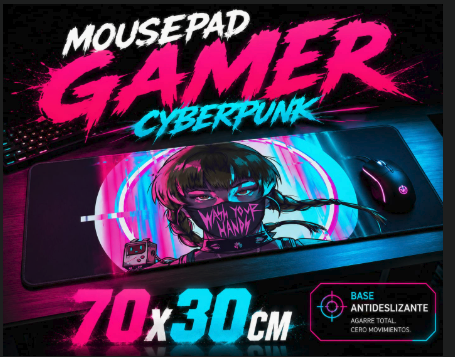 Mousepad Gamer Cyberpunk