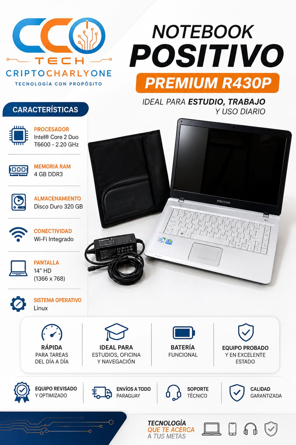 Notebook Positivo Premium R430P Intel Core 2 Duo